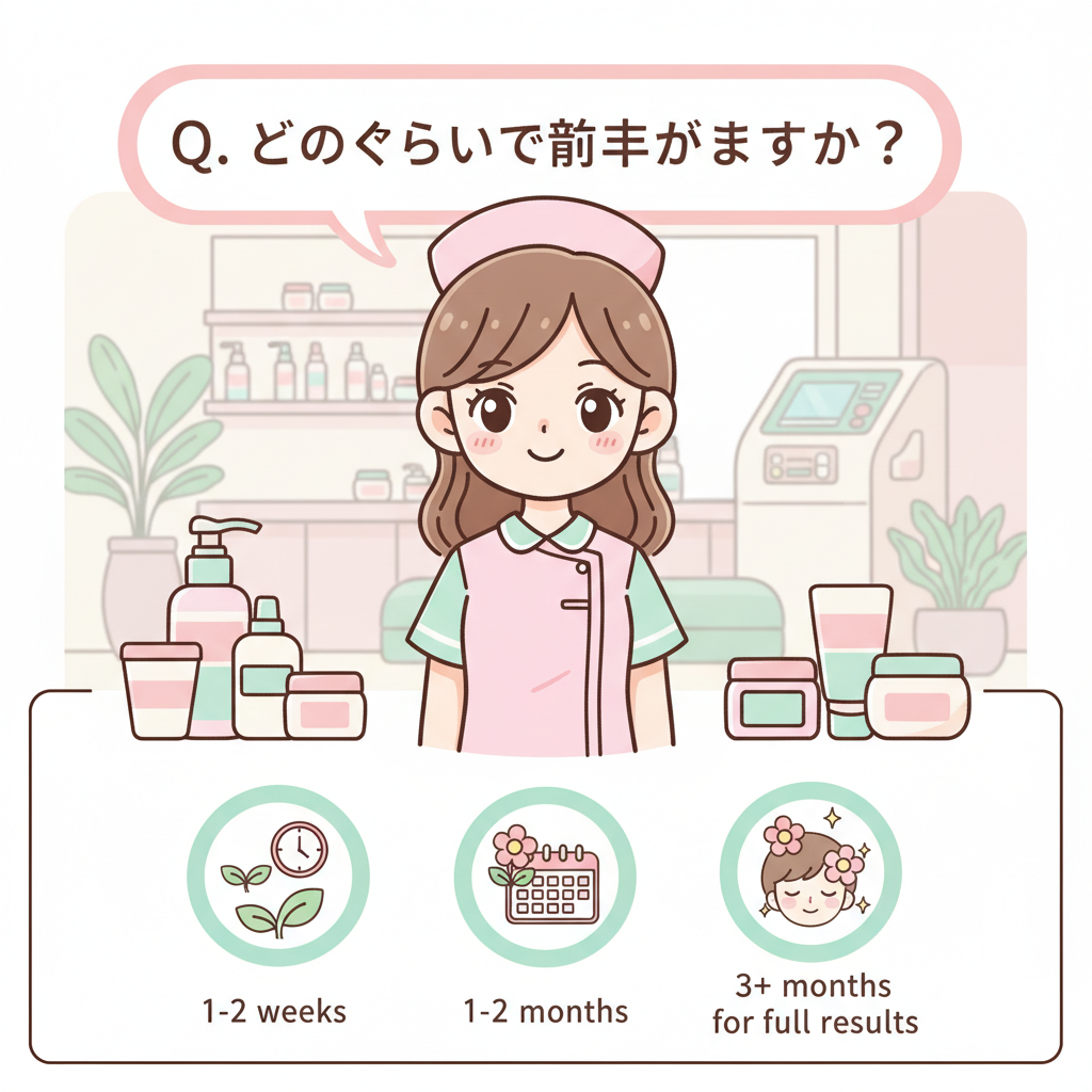 ニキビ 韓国コスメ Q. どのくらいで効果が出ますか? スキンケア ニキビ 韓国コスメ Q. どのくらいで効果が出ますか? スキンケア