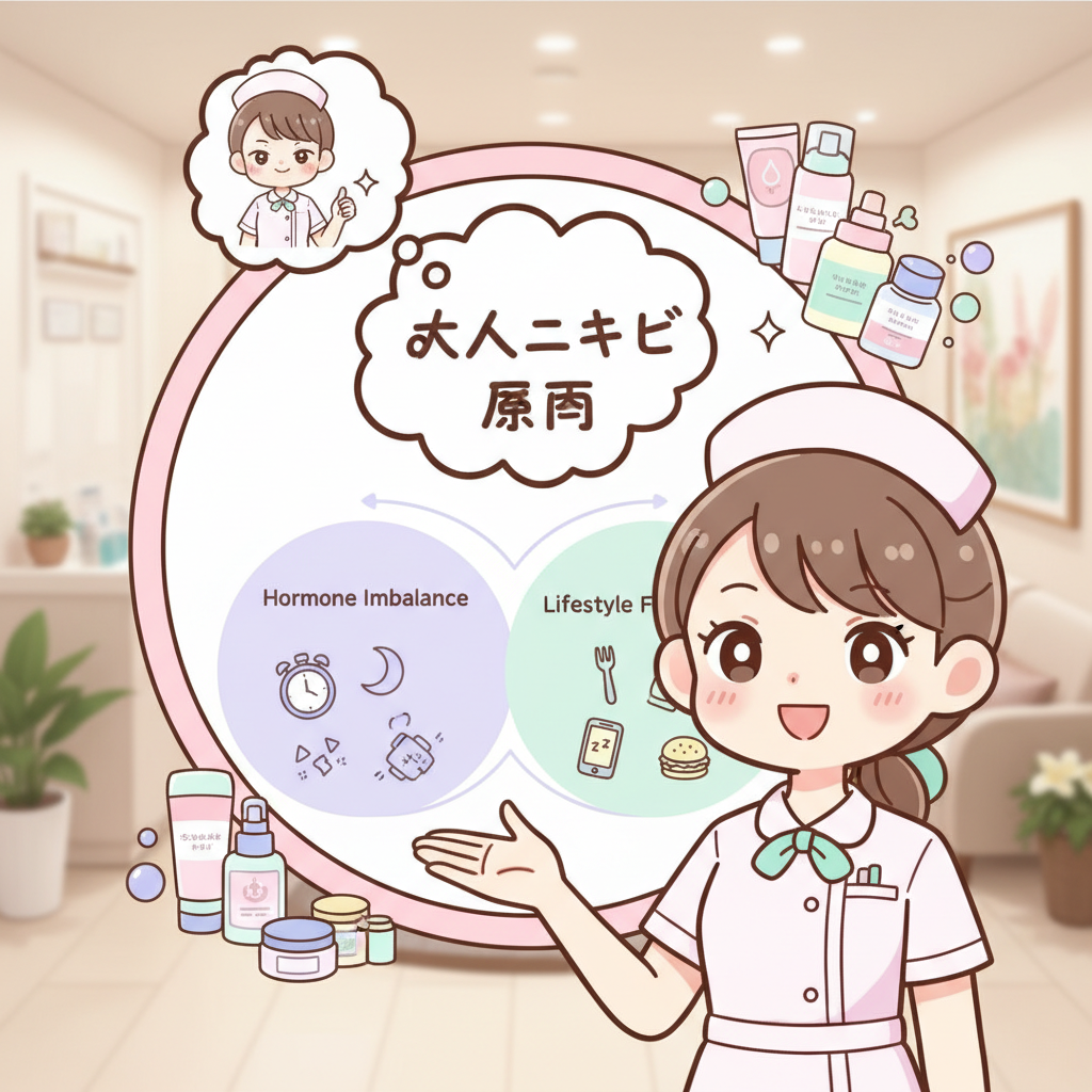 大人ニキビ 原因 クリニックでよく聞かれた「大人ニキビ 原因」の話 スキンケア