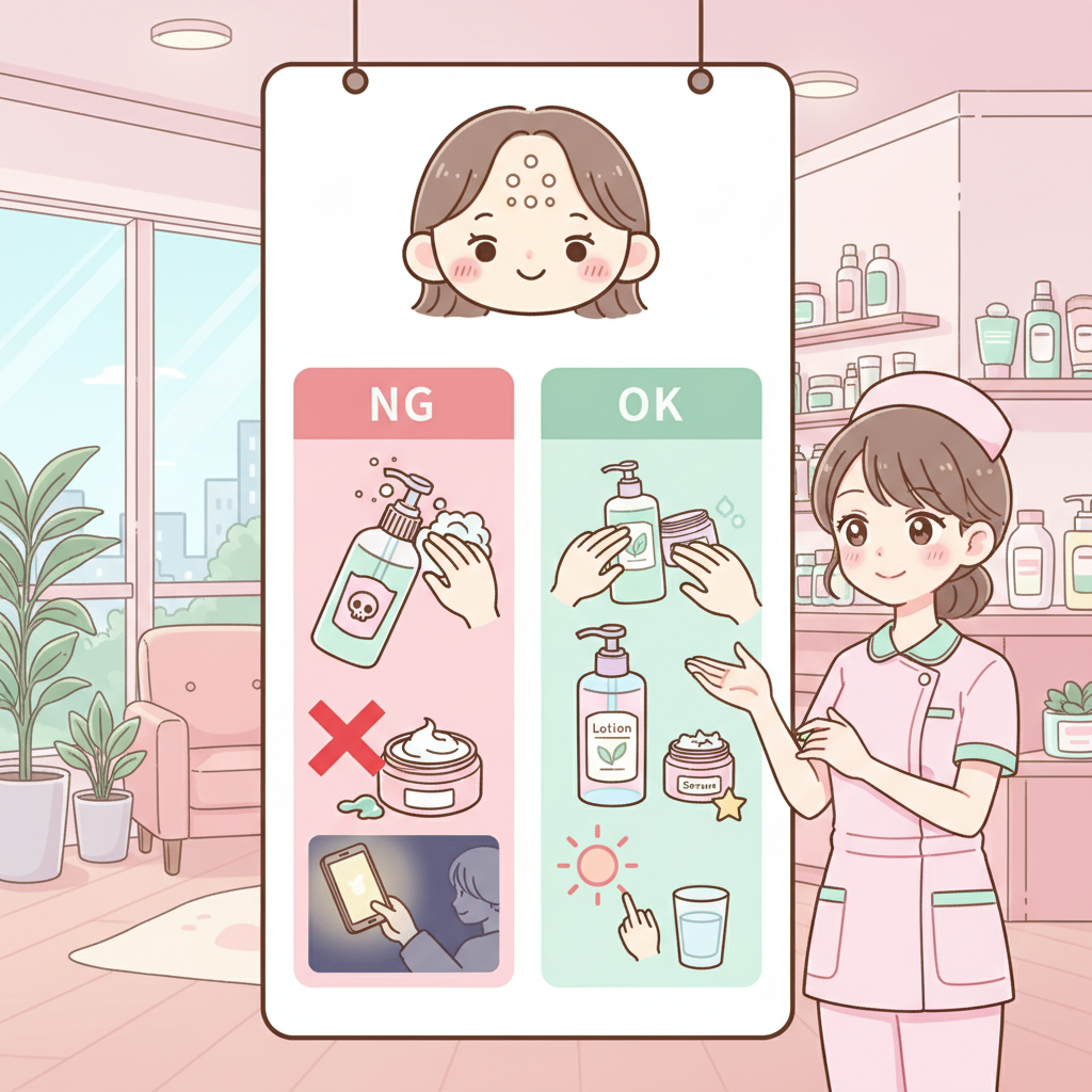 おでこニキビ スキンケア クリニックでよく聞かれた「おでこニキビ スキンケア」の話 スキンケア